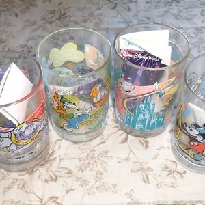 Set of 4 McDonald's/Walt Disney Glasses